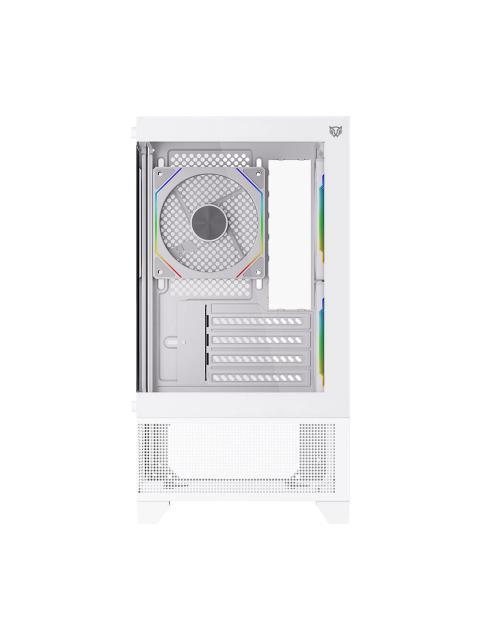 GABINETE BALAM RUSH TANK PERFORM 3200 MINI-TOWER MICRO-ATX-MINI-ITX USB 2.0-3.0 SIN FUENTE 3 VENTILADORES INSTALADOS BLANCO
