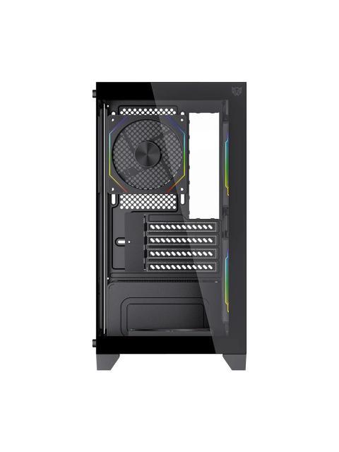 GABINETE BALAM RUSH TANK PERFORM 3600 MINI-TOWER MICRO-ATX-MINI-ITX USB 2.0-3.0 SIN FUENTE 4 VENTILADORES INSTALADOS NEGRO
