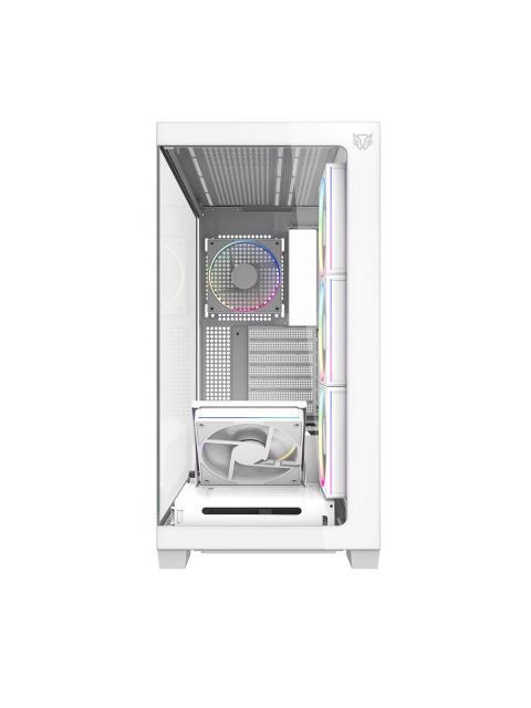 GABINETE BALAM RUSH TANK POLAR 7900 MIDI-TOWER ATX-MICRO-ATX-MINI-ITX USB 2.0-3.0 SIN FUENTE 5 VENTILADORES INSTALADOS BLANCO