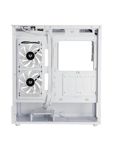 GABINETE BALAM RUSH TANK SUPER 9200 TB MIDI-TOWER ATX-MICRO-ATX-MINI-ITX USB 2.0-3.0 SIN FUENTE 3 VENTILADORES INSTALADOS BLANCO
