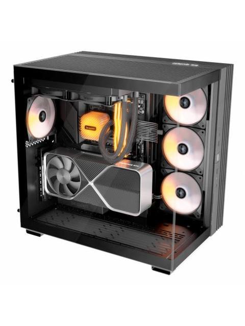 GABINETE BE QUIET! LIGHT BASE 600 LX MIDI-TOWER ATX-MICRO-ATX-MINI-ITX USB 3.0 SIN FUENTE 4 VENTILADORES INSTALADOS NEGRO