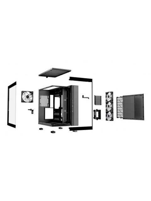 GABINETE BE QUIET! LIGHT BASE 600 LX MIDI-TOWER ATX-MICRO-ATX-MINI-ITX USB 3.0 SIN FUENTE 4 VENTILADORES INSTALADOS NEGRO