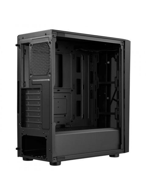 GABINETE COOLER MASTER CMP 510 CON VENTANA MIDI TOWER ATX-MICRO ATX-MINI-ITX USB 2.0 SIN FUENTE 3 VENTILADORES ARGB INSTALADOS NEGRO