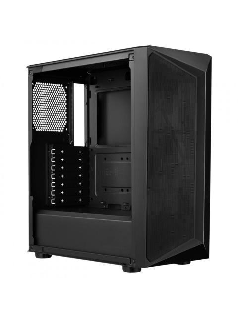 GABINETE COOLER MASTER CMP 510 CON VENTANA MIDI TOWER ATX-MICRO ATX-MINI-ITX USB 2.0 SIN FUENTE 3 VENTILADORES ARGB INSTALADOS NEGRO