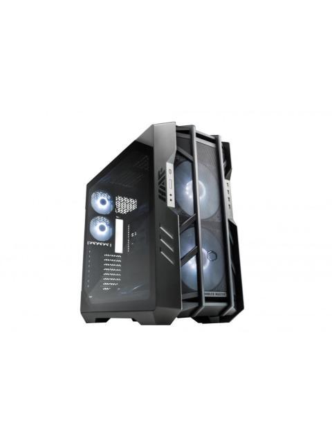 GABINETE COOLER MASTER HAF 700 FULL TOWER ATX-EATX-MICRO-ATX-MINI-ITX-SSI-CEB-SSI-EEB USB 3.0 SIN FUENTE 5 VENTILADORES INSTALADOS GRIS