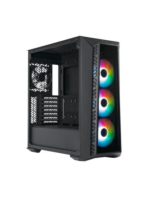 GABINETE COOLER MASTER MASTERBOX MB520 ARGB MIDI-TOWER ATX-EATX-MICRO-ATX-MINI-ITX-SSI-CEB USB 3.0 SIN FUENTE 4 VENTILADORES INSTALADOS NEGRO