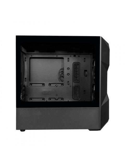 GABINETE COOLER MASTER MASTERBOX TD300 MESH CON VENTANA ARGB MINI TOWER MINI-ITX-MICRO-ATX USB 3.0 SIN FUENTE 2 VENTILADORES ARGB INSTALADOS NEGRO