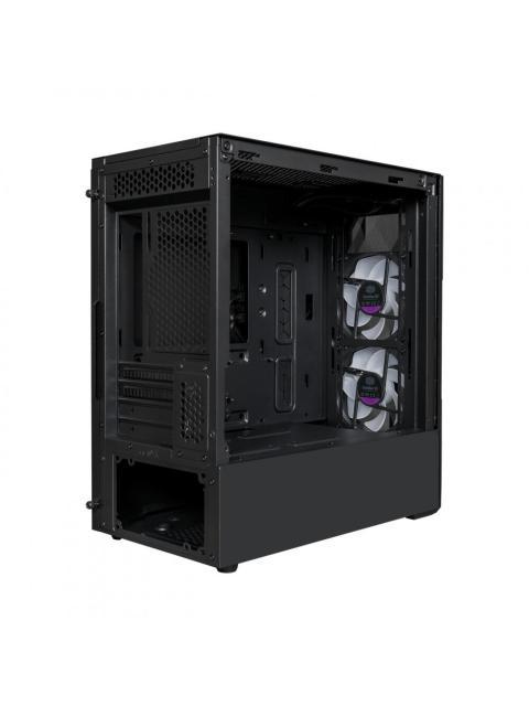 GABINETE COOLER MASTER MASTERBOX TD300 MESH CON VENTANA ARGB MINI TOWER MINI-ITX-MICRO-ATX USB 3.0 SIN FUENTE 2 VENTILADORES ARGB INSTALADOS NEGRO