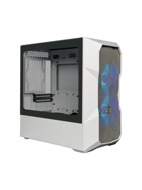 GABINETE COOLER MASTER MASTERBOX TD300 MESH CON VENTANA ARGB MINI TOWER MINI-ITX-MICRO-ATX USB 3.0 SIN FUENTE BLANCO