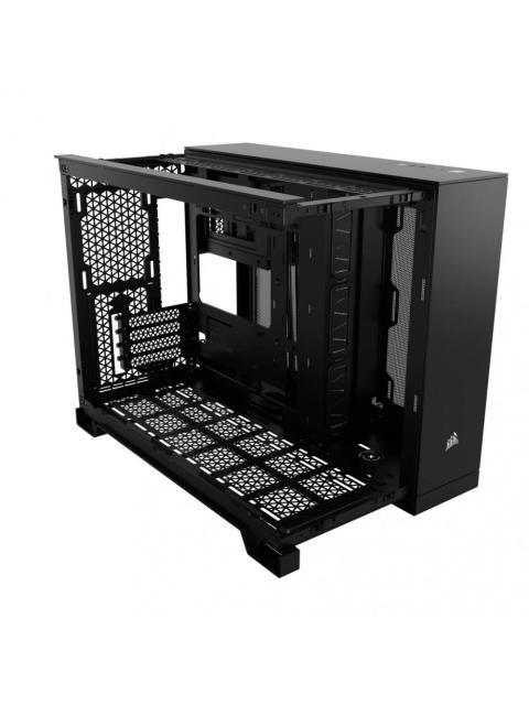 GABINETE CORSAIR CC-9011263-WW MIDI-TOWER MICRO-ATX-MINI-ITX USB 3.0 SIN FUENTE SIN VENTILADORES INSTALADOS NEGRO
