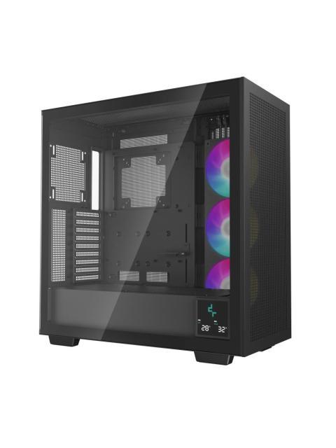 GABINETE DEEPCOOL RMORPHEUS COMPATIBILIDAD ATX; EATX GPU DE HASTA 480MM. INCLUYE 3 VENTILADORES ARGB 140 MM. CAPACIDAD 9 VENTILADORES DE 120MM O 140MM