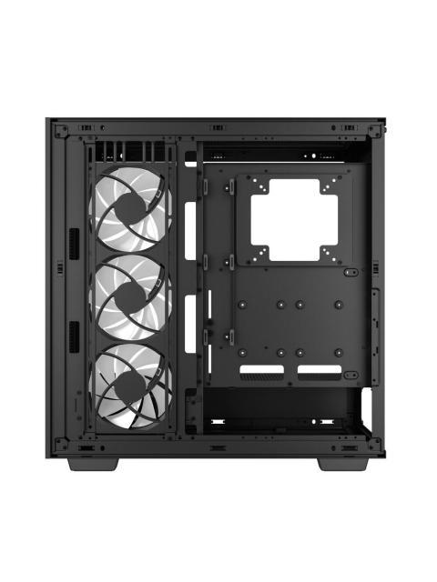GABINETE DEEPCOOL RMORPHEUS COMPATIBILIDAD ATX; EATX GPU DE HASTA 480MM. INCLUYE 3 VENTILADORES ARGB 140 MM. CAPACIDAD 9 VENTILADORES DE 120MM O 140MM
