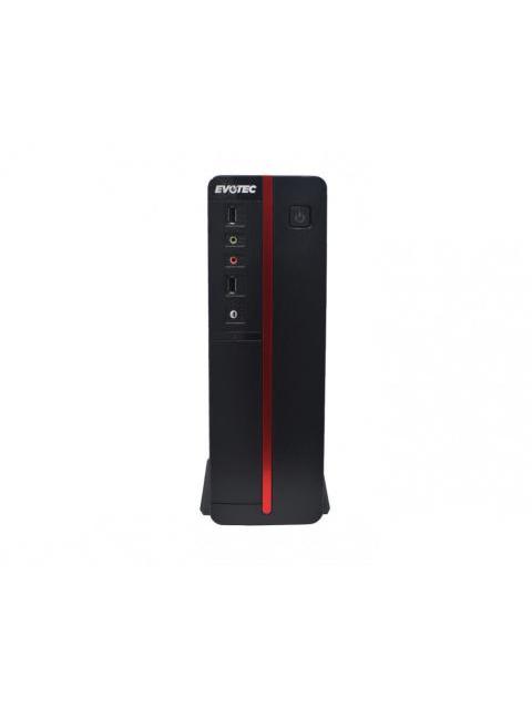GABINETE EVOTEC EV-1011 MICRO-TOWER MICRO-ATX USB 2.0 CON FUENTE DE 600W SIN VENTILADORES INSTALADOS NEGRO