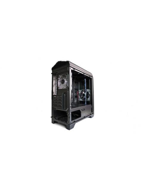 GABINETE GAME FACTOR CSG500 MATX NEG-ROJO 2XVENT 120MM LED 1X USB 2.0 1X USB 3.0