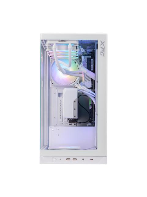 GABINETE GAMER XPG INVADER X CON VENTANA MIDI TOWER ATX-MICRO ATX-MINI-ITX USB 3.2 SIN FUENTE 5 VENTILADORES INSTALADOS BLANCO - ¡PRECIO ESPECIAL LIMITADO A 5 UNIDADES POR CLIENTE!
