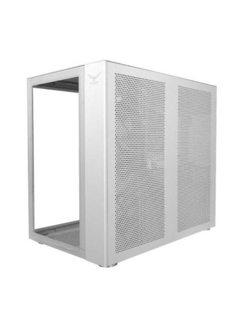 GABINETE NACEB WHITE NOVA CON VENTANA MIDI-TOWER ATX-MICRO-ATX-MINI-ATX USB 3.0 SIN FUENTE 4 VENTILADORES RGB INSTALADOS BLANCO