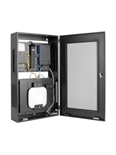 GABINETE PARA CABLEADO ESTRUCTURADO SMARTRACK DE 3U DE BAJO PERFIL DE PROFUNDIDAD DE SWITCH PARA INSTALACION VERTICAL EN PARED SRWF6UMOD