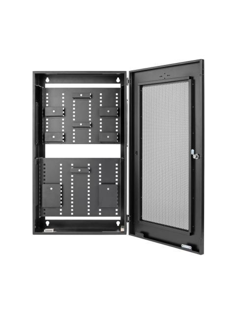 GABINETE PARA CABLEADO ESTRUCTURADO SMARTRACK DE 3U DE BAJO PERFIL DE PROFUNDIDAD DE SWITCH PARA INSTALACION VERTICAL EN PARED SRWF6UMOD