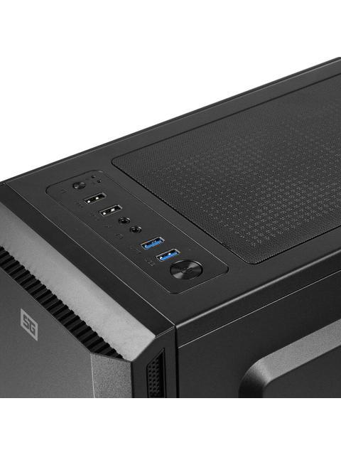 GABINETE START THE GAME CSG-530 CON VENTANA TOWER ATX-MICRO-ATX-ITX USB 1.0-3.0 SIN FUENTE SIN VENTILADORES INSTALADOS NEGRO