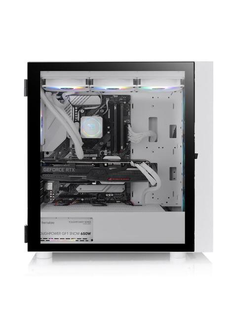 GABINETE THERMALTAKE H570 TG SNOW MID TOWER MIDTORRE GABINETE MINI ITX HASTA EATX COLOR BLANCO