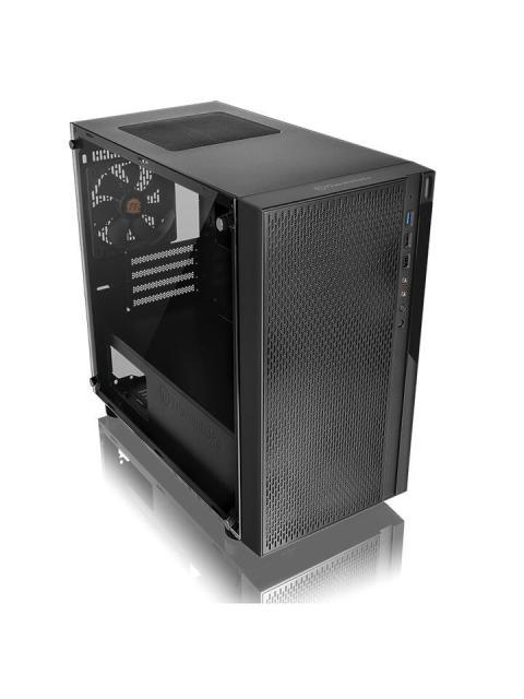 GABINETE THERMALTAKE VERSA H18 CON VENTANA DE VIDRIO TEMPLADO MICRO-TOWER MICRO-ATX-MINI-ITX USB 3.0 SIN FUENTE NEGRO