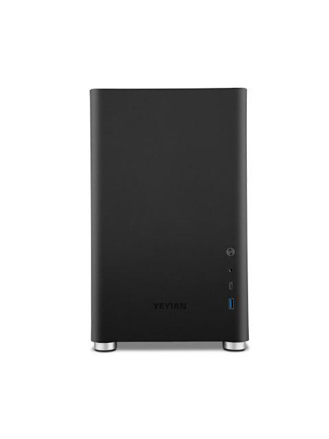 GABINETE YEYIAN HUSSAR CON VENTANA MINI TOWER MICRO-ATX-MINI-ITX USB 3.2 SIN FUENTE 1 VENTILADOR INSTALADO NEGRO