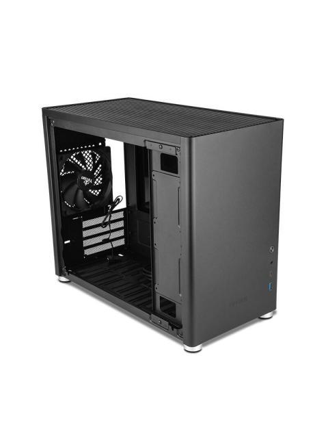 GABINETE YEYIAN HUSSAR CON VENTANA MINI TOWER MICRO-ATX-MINI-ITX USB 3.2 SIN FUENTE 1 VENTILADOR INSTALADO NEGRO