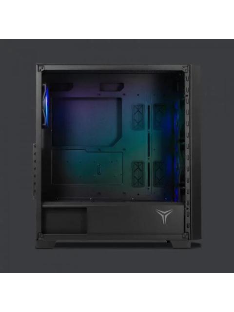 GABINETE YEYIAN PHOENIX CON VENTANA MIDI-TOWER ATX-MICRO-ATX-MINI-ITX USB 3.2 SIN FUENTE 4 VENTILADORES ARGB INSTALADOS NEGRO
