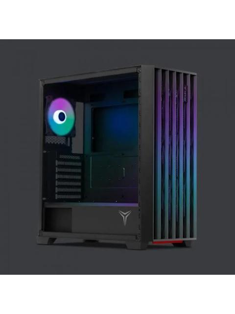 GABINETE YEYIAN PHOENIX CON VENTANA MIDI-TOWER ATX-MICRO-ATX-MINI-ITX USB 3.2 SIN FUENTE 4 VENTILADORES ARGB INSTALADOS NEGRO