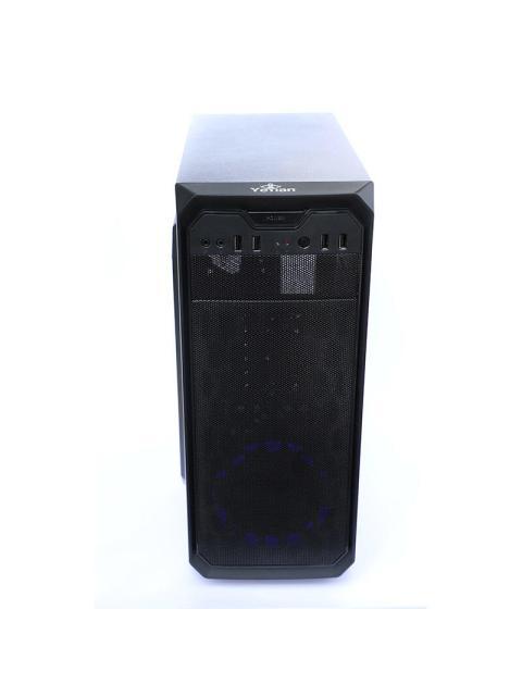 GABINETE YEYIAN STAHL 900 MIDI-TOWER ATX-MICRO-ATX USB 2.0 SIN FUENTE 1 VENTILADOR LED INSTALADO NEGRO