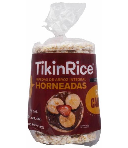 GALLETA DE ARROZ INTEGRAL CANELA 66 G TIKINRICE