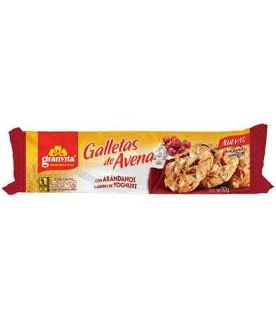 GALLETA DE AVENA ARANDANO YOGHURT 90 G GRANVITA