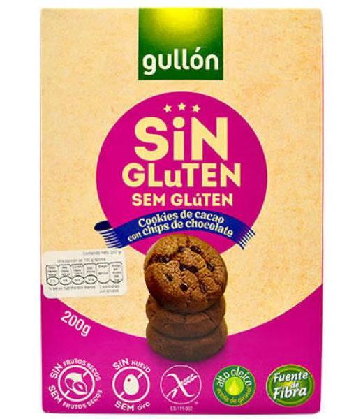 GALLETA DE CACAO CON CHIPS DE CHOCO 200G GULLON