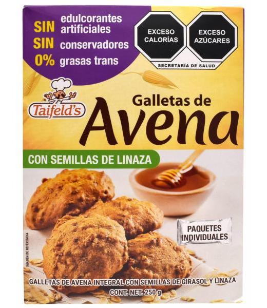 GALLETAS DE AVENA 250 G TAIFELDS