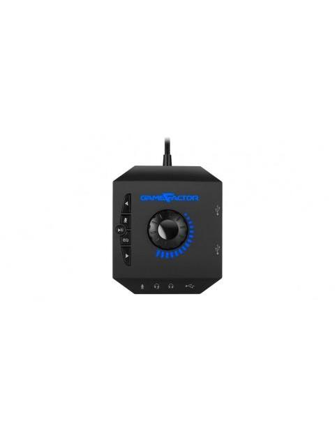 GAME FACTOR AUDIFONOS GAMER HSG601 7.1 ALAMBRICO 2 METROS 3.5MM NEGRO