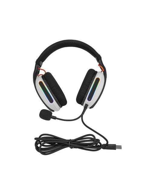 GETTTECH AUDIFONOS GAMER GUH-G3NW3-G1 7.1 PARA PC ALAMBRICO USB-C NEGRO-BLANCO