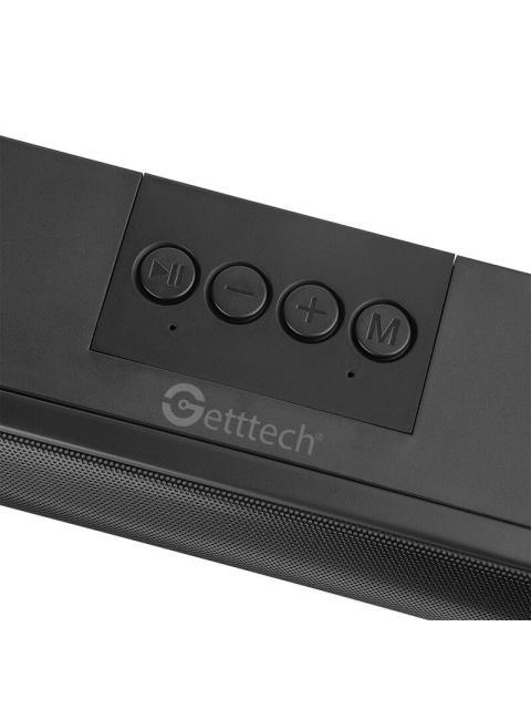 GETTTECH BARRA DE SONIDO GUS-MSRBT-01 BLUETOOTH INALAMBRICO 5.0 45W RMS NEGRO
