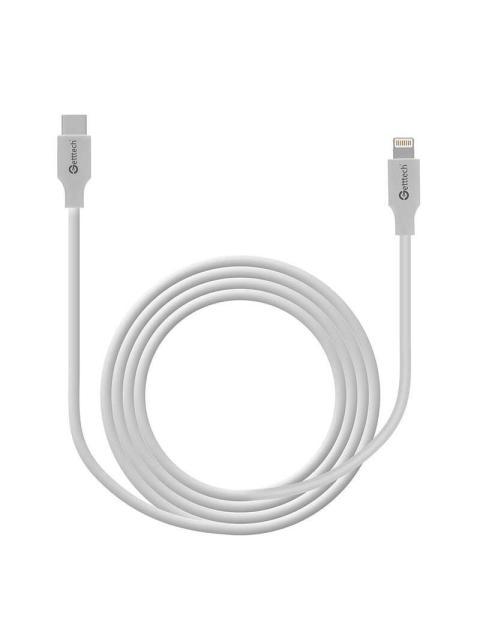 GETTTECH CABLE LIGHTNING A USB TIPO C CONVERTIDOR DE ENTRADAS PARA PRODUCTOS APPLE 3.3 PIES DE LARGO MOD. GCLLTUT01