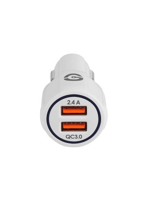 GETTTECH CARGADOR DE COCHE JUNO CON 2 PUERTOS USB SALIDA DE 12V A 24V COMPACTO MOD. GCC2U2201