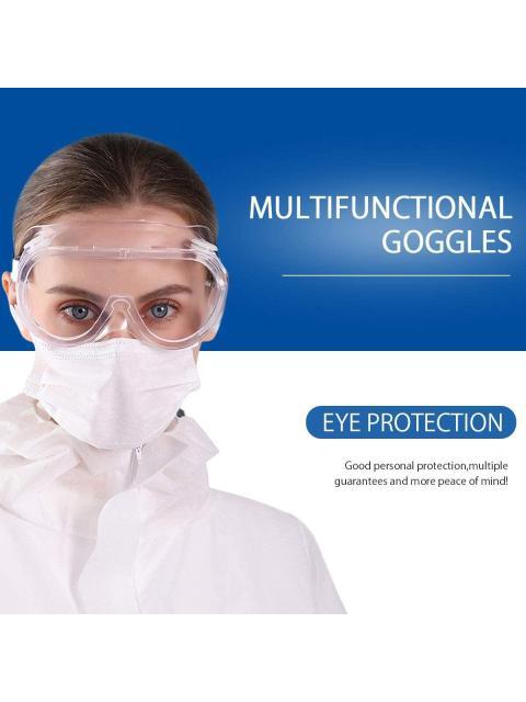 GOGGLES DE PROTECCION GKSA01B KSA 4 VALVULAS DE RESPIRACION GRADO MEDICO ELASTICO DE SUJECION Y FIJACION DE SELLADO PARA OJOS ANTI EMPANANTE