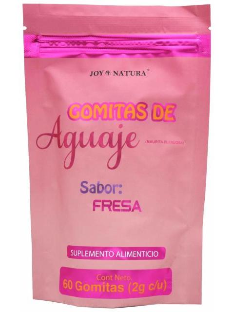GOMITAS AGUAJE FRESA 60 GOMITAS JOY NATURA
