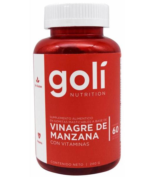 GOMITAS DE VINAGRE DE MANZANA 240 G GOLI