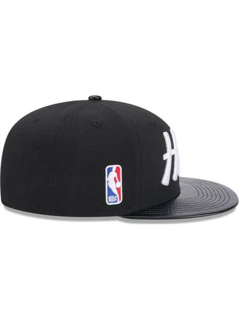 GORRA MIAMI HEAT NBA FAUX LEATHER 9FIFTY SNAPBACK NEGRO NEW ERA CAP