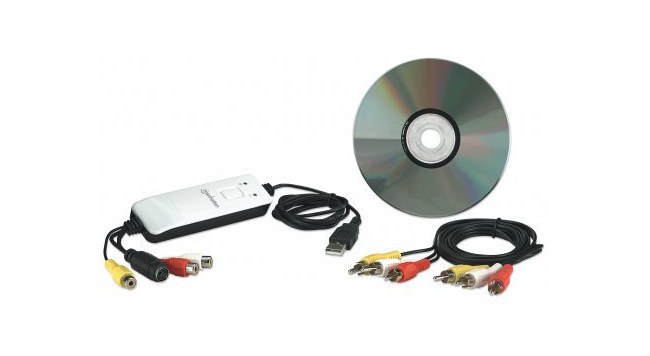 MANHATTAN CAPTURADORA DE VIDEO USB 2.0 720 X 576 PIXELES RCA