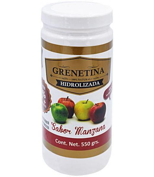 GRENETINA HIDROLIZADA SABOR MANZANA 500 G PRETTY BEE