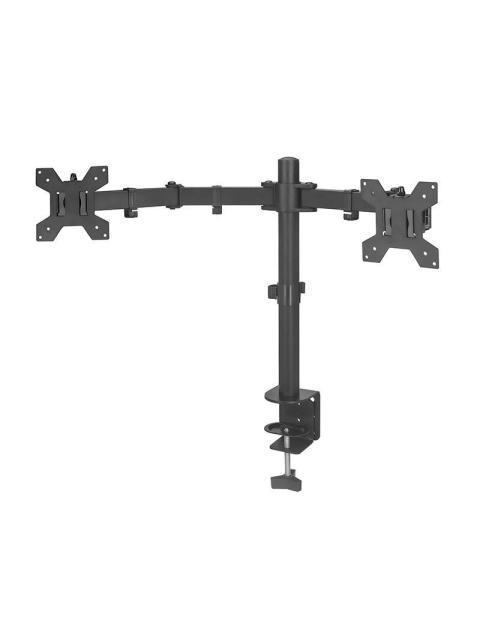 GRETTTECH BRAZO DE ESCRITORIO PARA 2 MONITORES 19 - 32 HASTA 8KG NEGRO