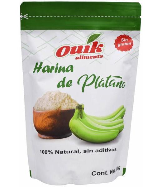 HARINA DE PLATANO 400 G OUIK ALIMENTS