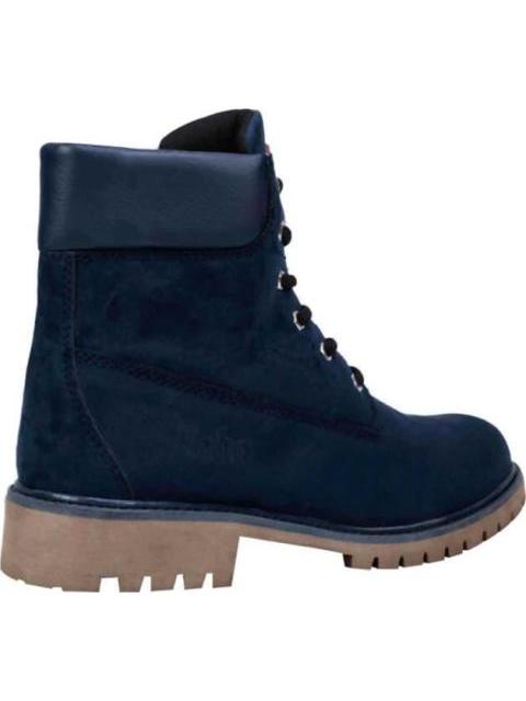 BOTIN CASUAL TIPO LEÑADOR AGUJETA AZUL MARINO KEBO
