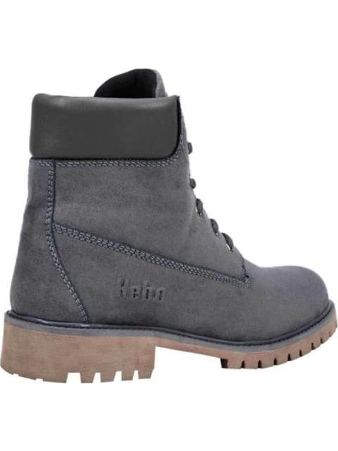 BOTIN CASUAL TIPO LEÑADOR AGUJETA GRIS KEBO