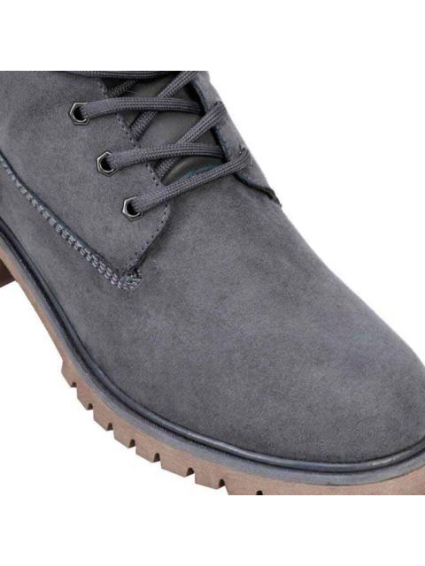 BOTIN CASUAL TIPO LEÑADOR AGUJETA GRIS KEBO